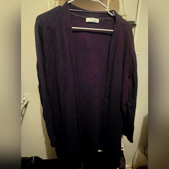 Women's Adyson Parker Long Sleeve Black Cardigan (XL) - Picture 1 of 4